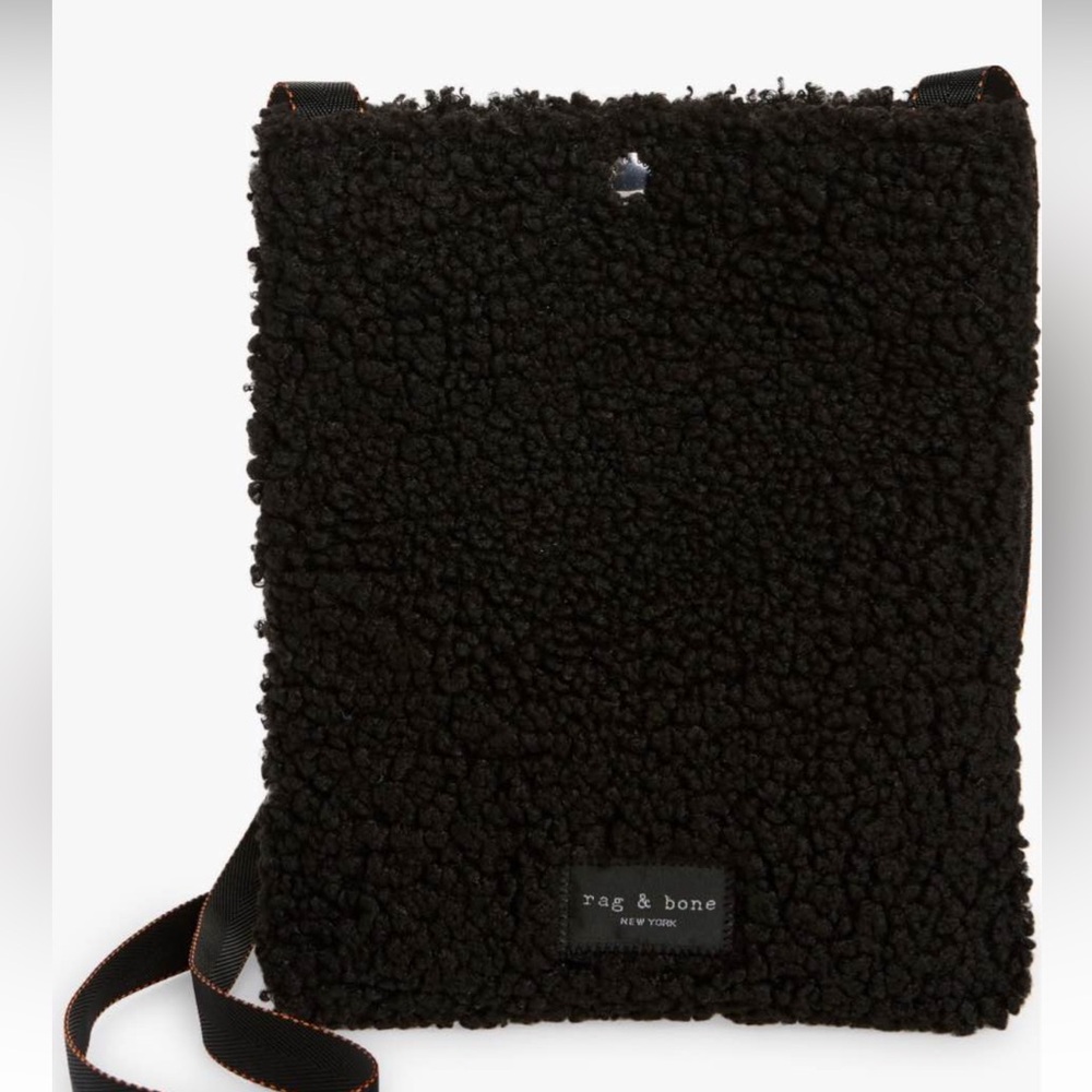 Rag & Bone Textured Black Messenger Bag
